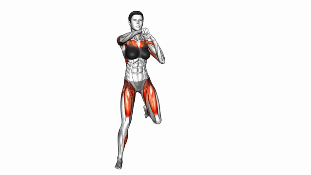 Alternating Hamstring Curl with Punch. Exercise 2.