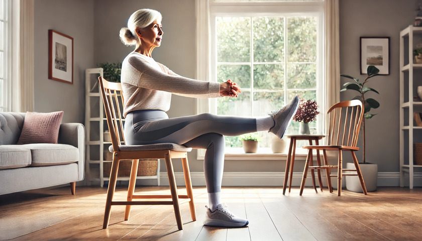 Chair exercises are a practical way for older adults